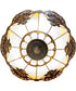 20" Wide Shell with Jewels Semi-Flush Mount