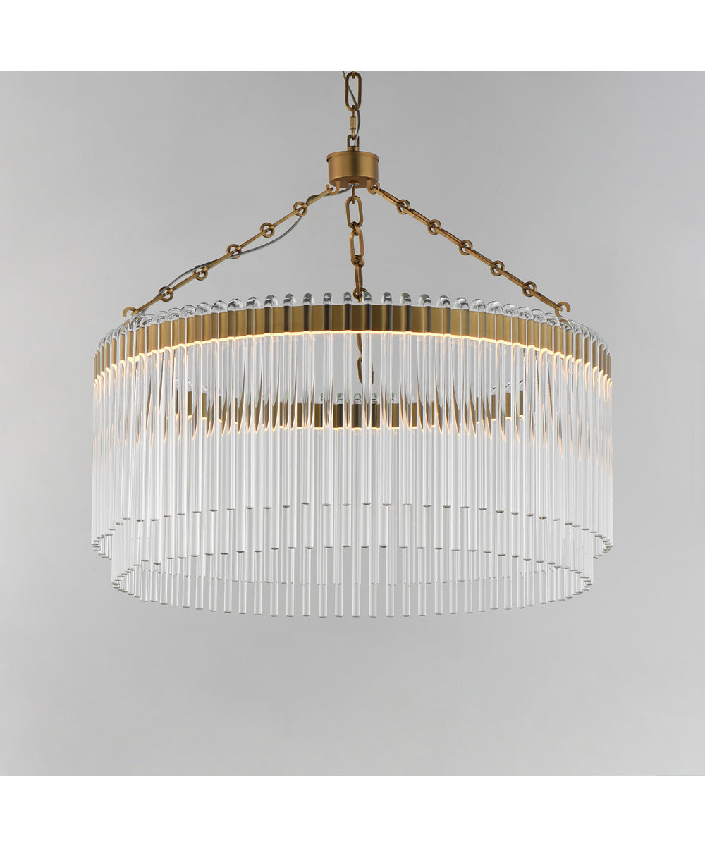 Jolie 24 inch LED Pendant Natural Aged Brass