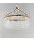 Jolie 24 inch LED Pendant Natural Aged Brass