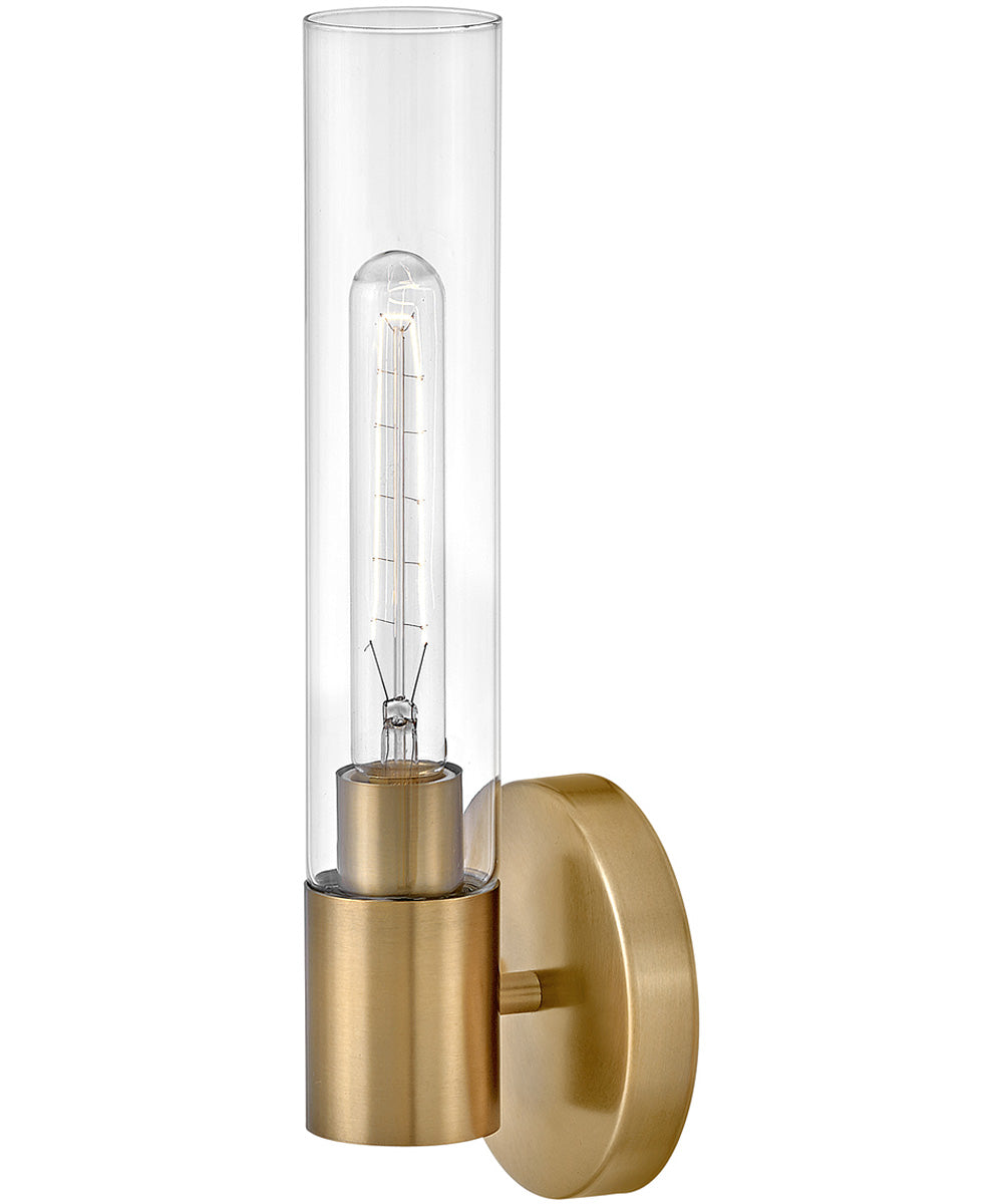 Shea 1-Light Medium Single Light Vanity in Lacquered Brass