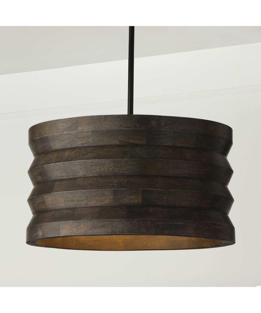 Dunn 4-Light Pendant Espresso Stain and Black