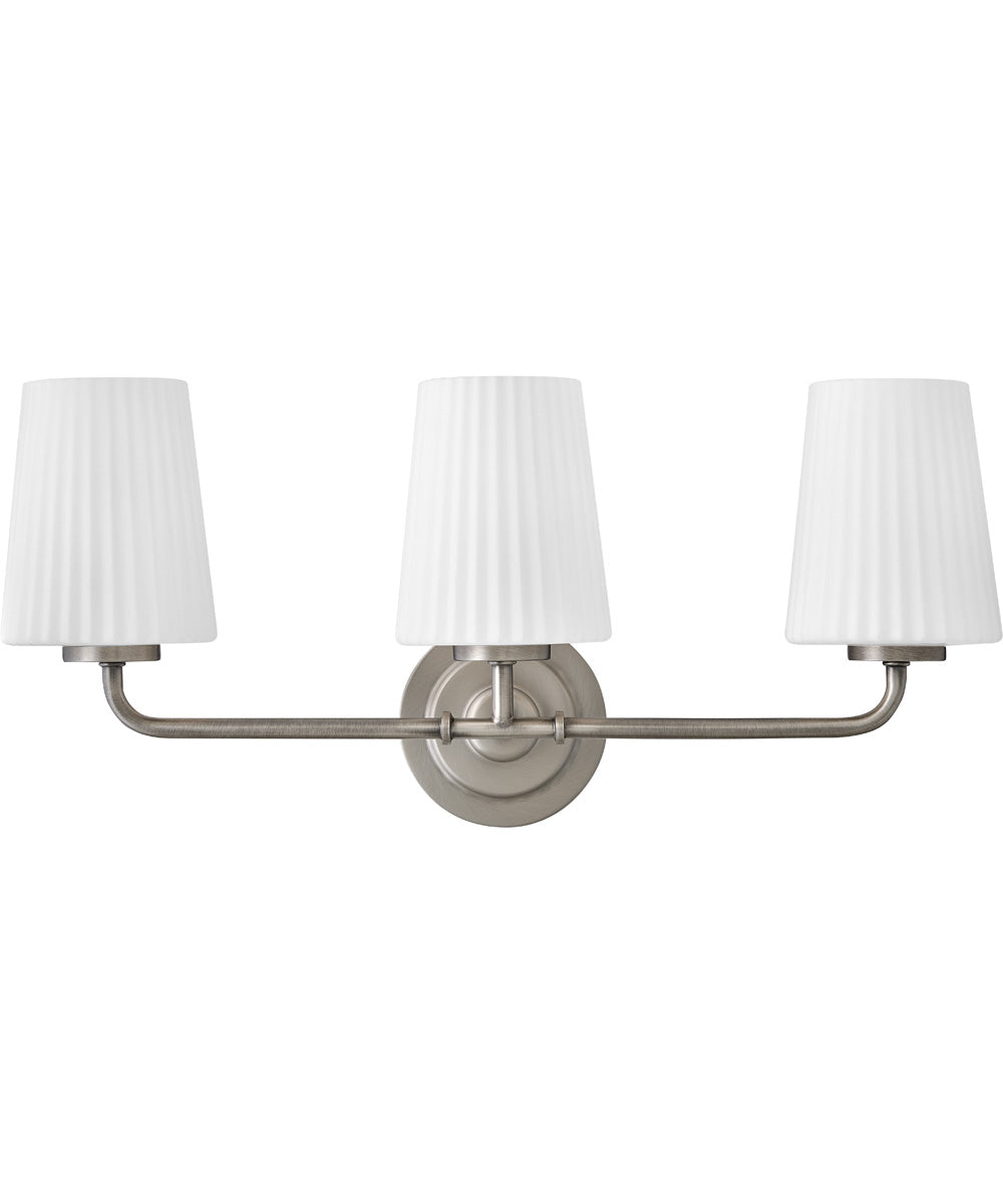 McKenna 3-Light Medium Three Light Vanity in Antique Nickel