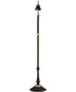 24" High Tiffany Jeweled Peacock Floor Lamp