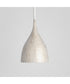 Fleur 1-Light Mini Pendant White/Gold