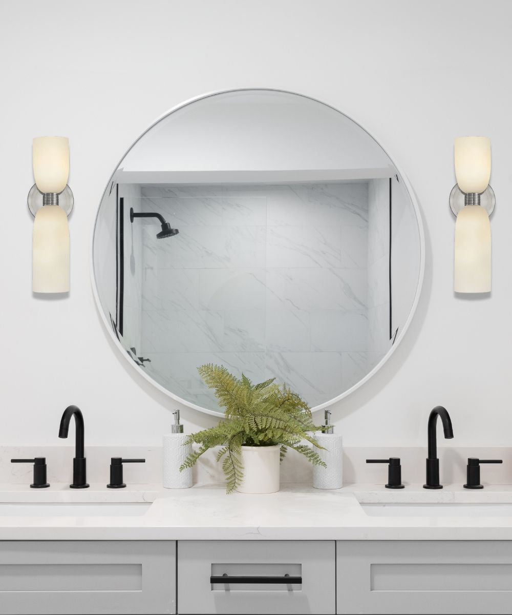 Tallulah 2-Light Medium Two Light Sconce in Polished Nickel