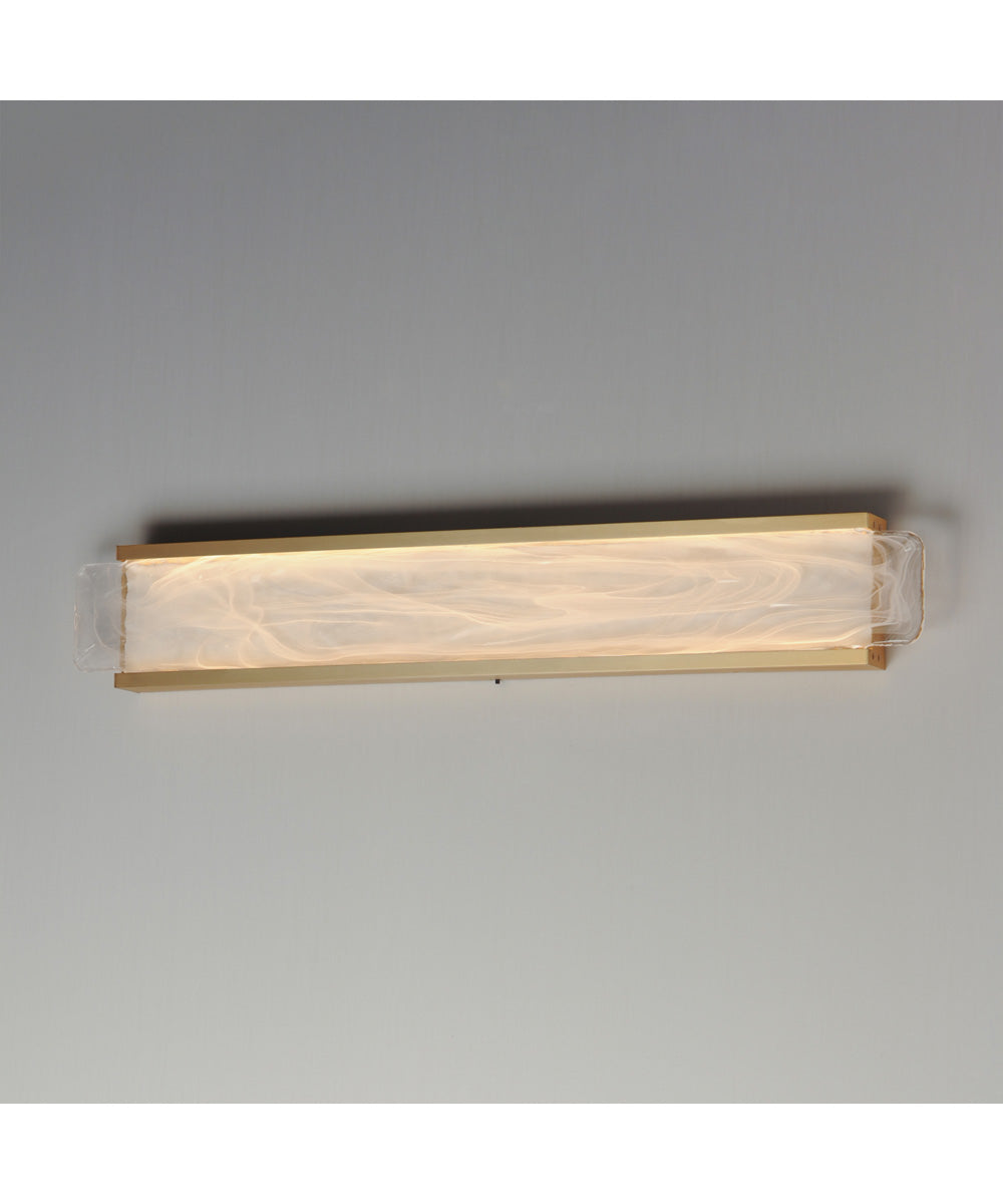 Celine 32 inch LED Bath Vanity Natural Aged Brass