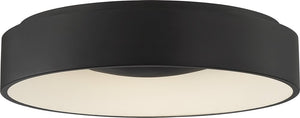 18"W Orbit LED 1-Light Close-to-Ceiling Black