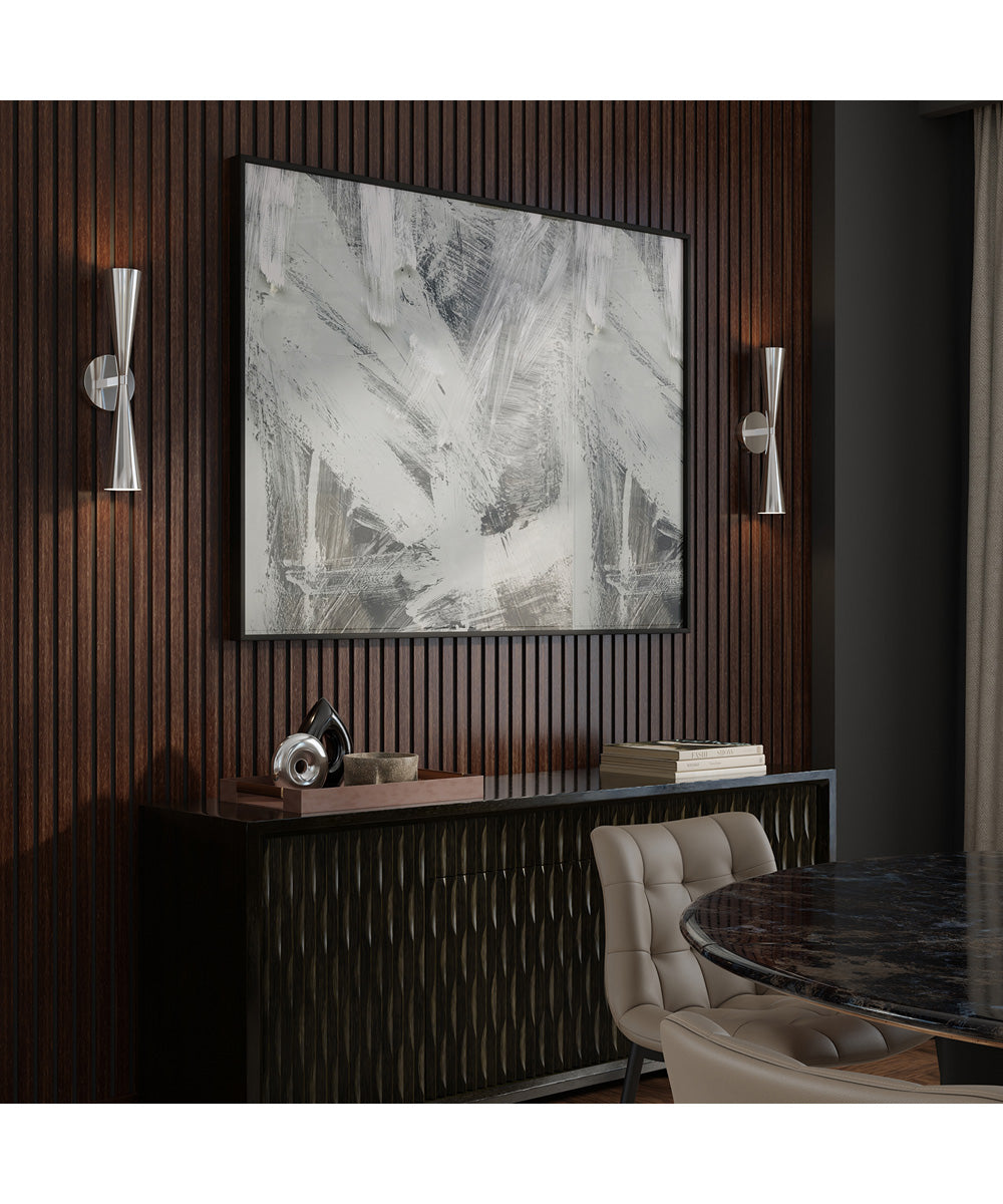 Levi 2-Light Sconce Polished Nickel