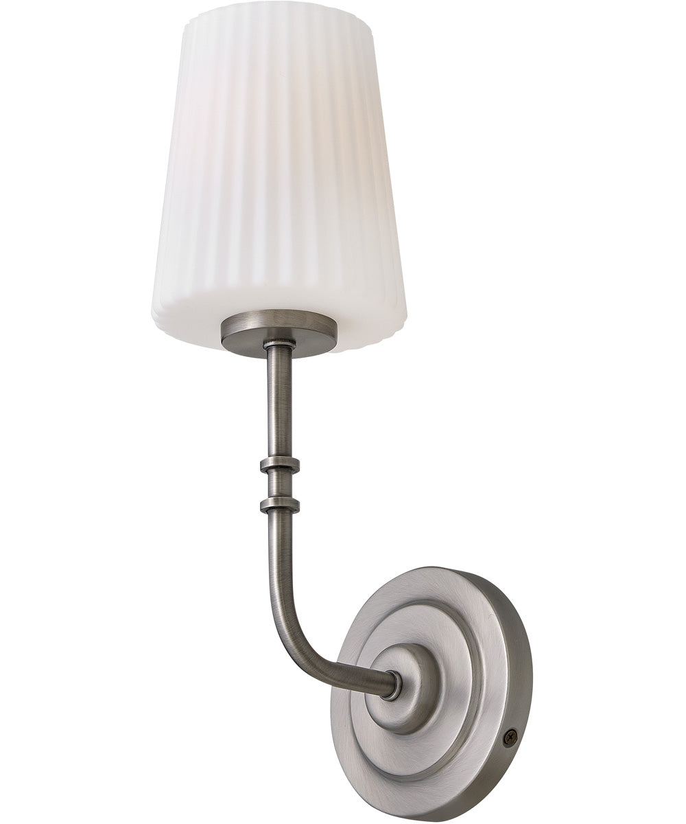 McKenna 1-Light Medium Single Light Sconce in Antique Nickel