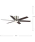Bexar 54 in. 6-Blade Ceiling Fan with Integrated LED Light Brushed Nickel