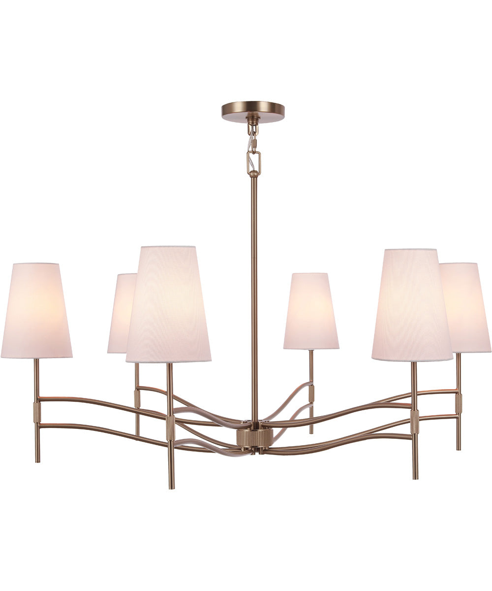 Astor 6-Light Lighting Satin Brass