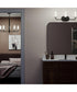 Mack 3-Light Vanity Light with Layered Glass Shades Matte Black