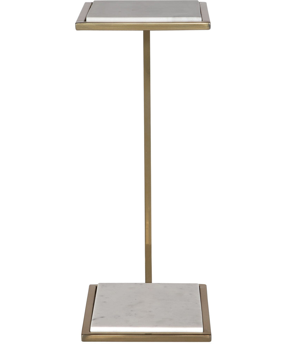 Elevate White Marble Drink Table