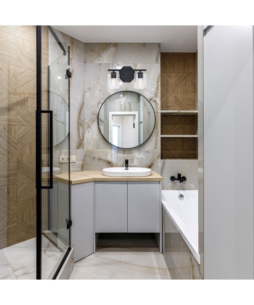 Haven 2 Light Vanity Matte Black