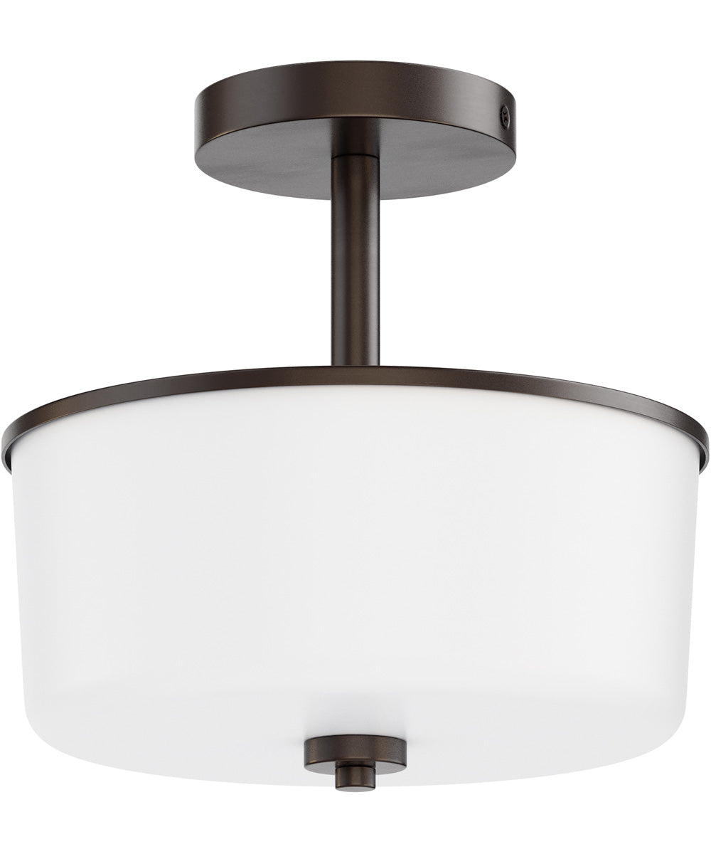 Fuller 2-Light Semi Flush/Pendant Convertible Oil Rubbed Bronze