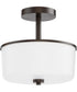 Fuller 2-Light Semi Flush/Pendant Convertible Oil Rubbed Bronze