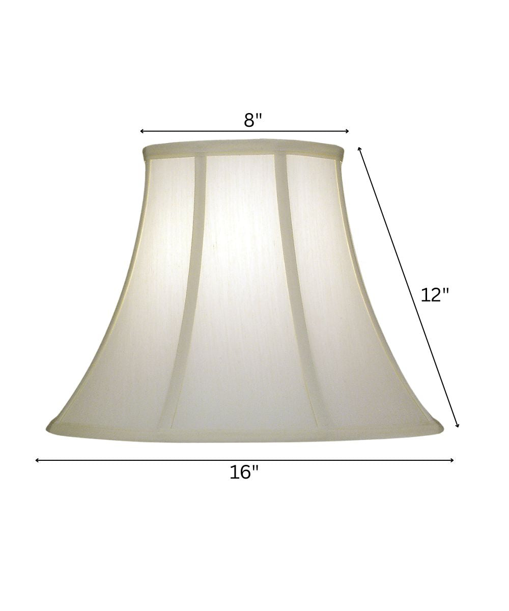 8x16x12 Ivory Shadow Bell Softback Lampshade
