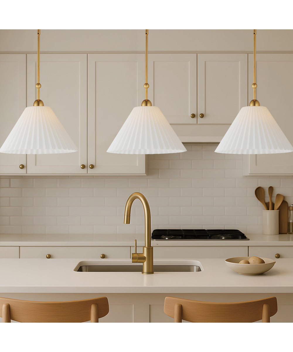 Kismet 20 inch Pendant Gold Leaf