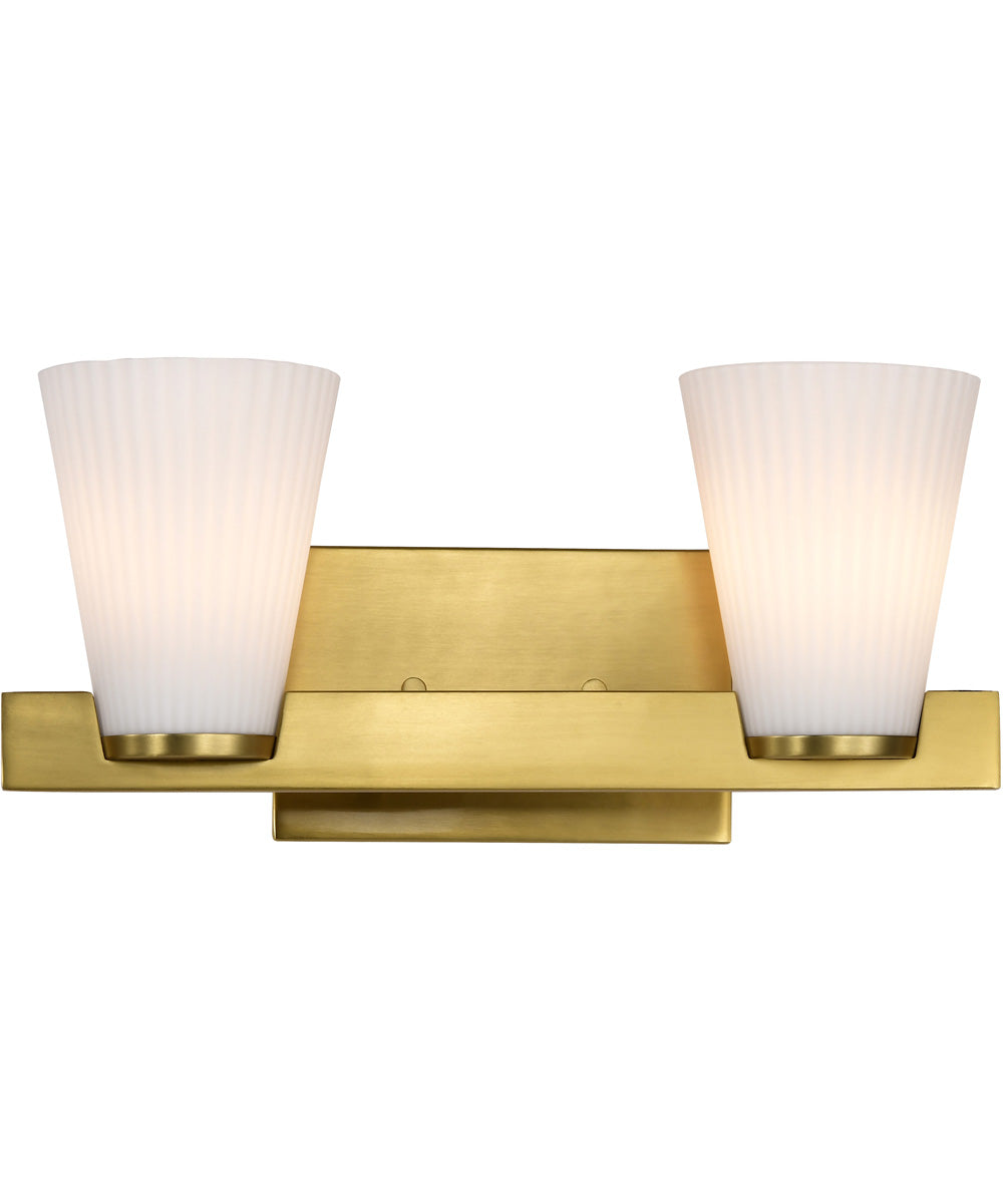 Royale 2-Light Vanity & Wall Burnished Brass