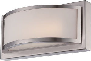 10"W Mercer 1-Light LED Vanity & Wall Light Brushed Nickel