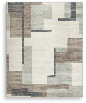 Larkport Washable Large Rug Cream/Brown/Gray