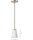 Royale 1-Light Pendant Brushed Nickel
