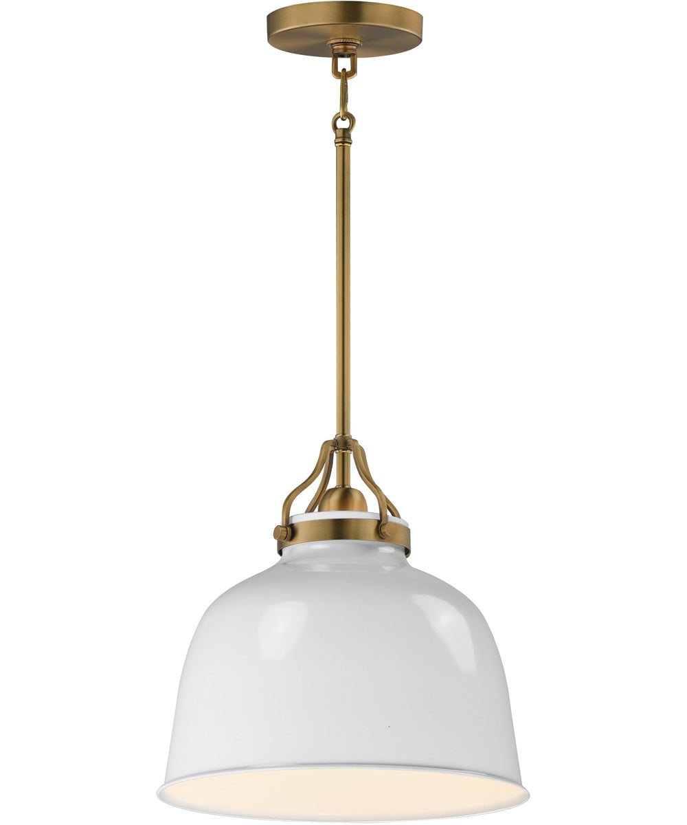 Hollis 12 inch Pendant Natural Aged Brass