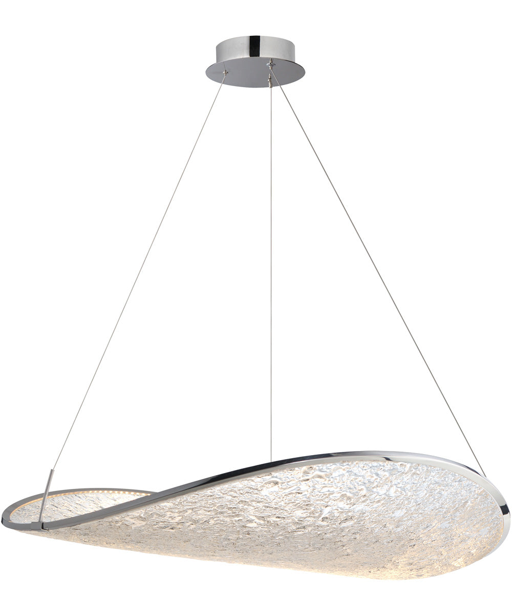 Moonscapes Single LED Pendant Polished Chrome