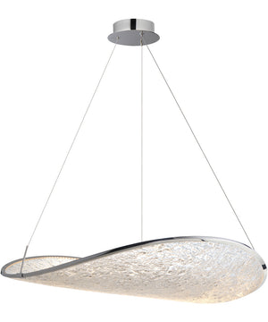 Moonscapes Single LED Pendant Polished Chrome