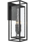 Shaw 25 inch 1 Light Outdoor Wall Light with Clear Glass Textured Black