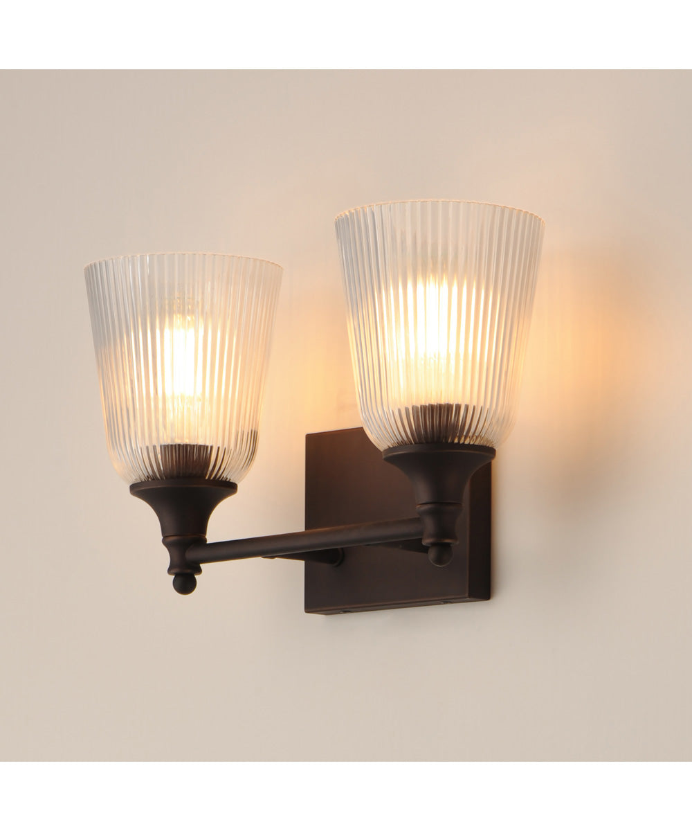 Julip 2-Light Bath Vanity Dark Bronze