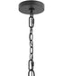 Jheni 6-Light Large Chandelier with Clear Glass Shades Matte Black