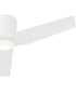 Rynn 48-in. 3-Blade Flush Mount Modern LED Ceiling Fan Matte White