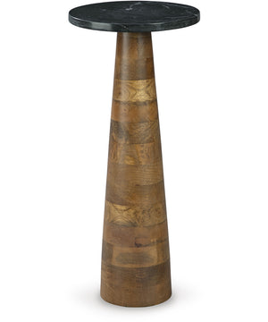 Quinndon Accent Table Brown/Black