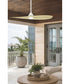 Surf 56 inch 2-Blade Marine Grade Fan w LED Matte White / White Oak