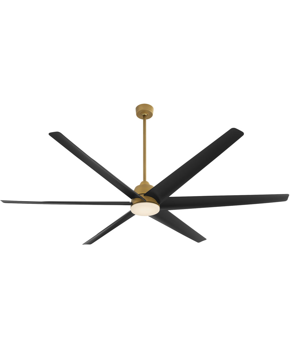 84" Spree Patio Ceiling Fan Brushed Brass