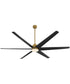 84" Spree Patio Ceiling Fan Brushed Brass