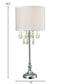 Essence 32.5 Inch  Tall Crystal Table Lamp