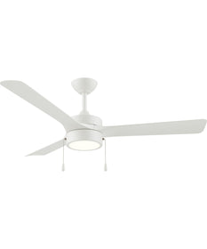 Axion I 52 in. 3-Blade Modern LED Ceiling Fan Matte White