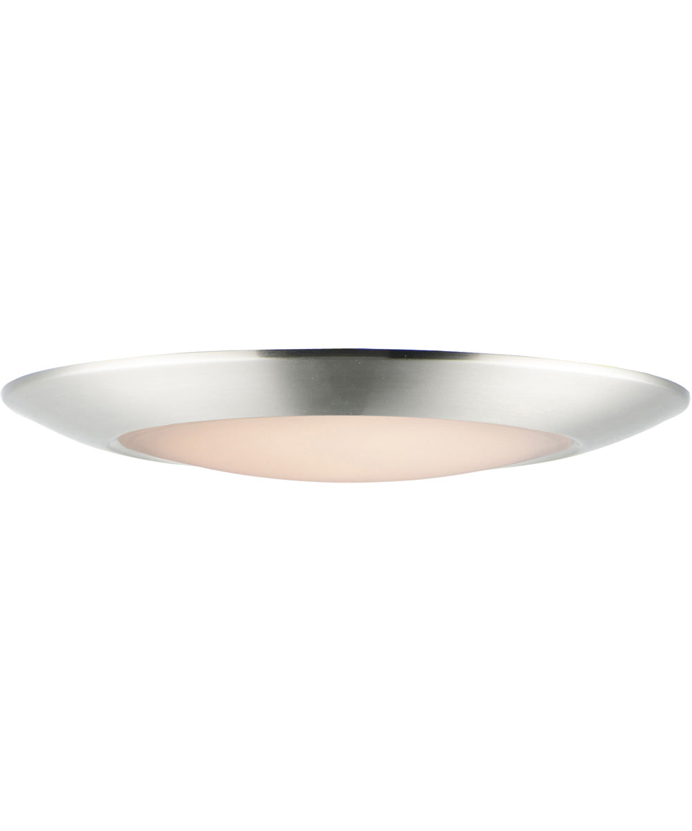 Diverse 11 inch LED Flush Mount 5CCT Satin Nickel