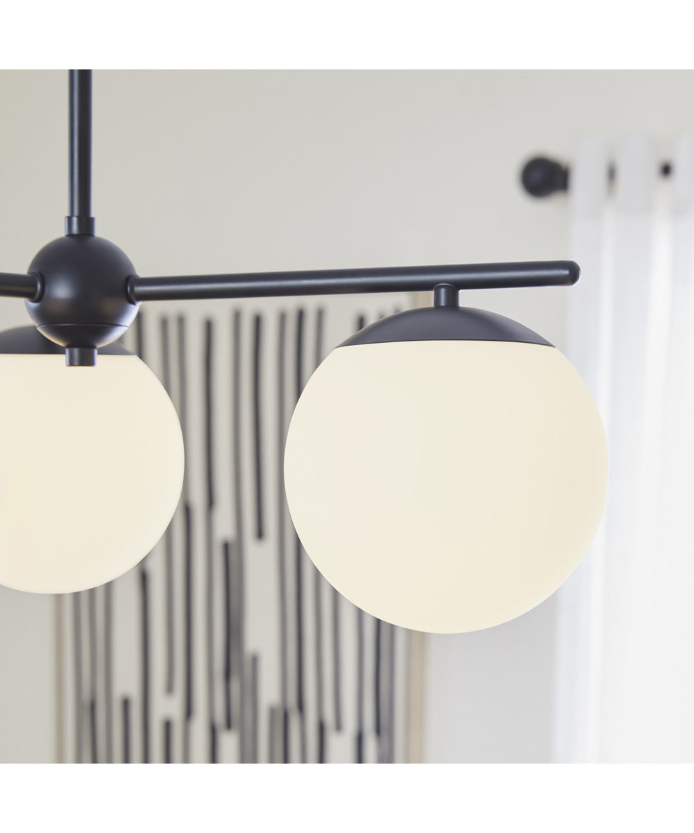 Jasper 3-light Chandelier Matte Black