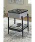 Jorvalee Accent Table with Speaker Gray/Black