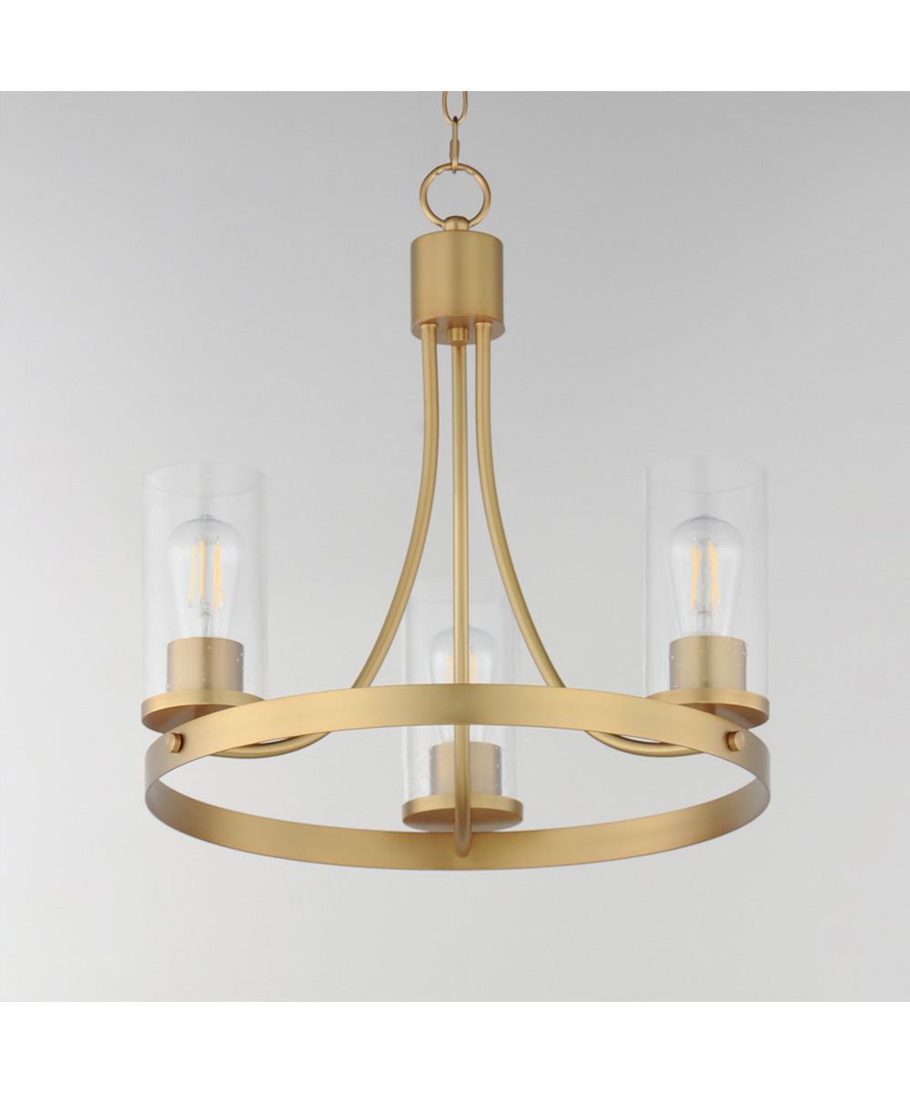 Livingston 3-Light Chandelier Natural Aged Brass