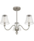 McKinney Extra Large 3-light Semi Flush Mount Brushed Nickel