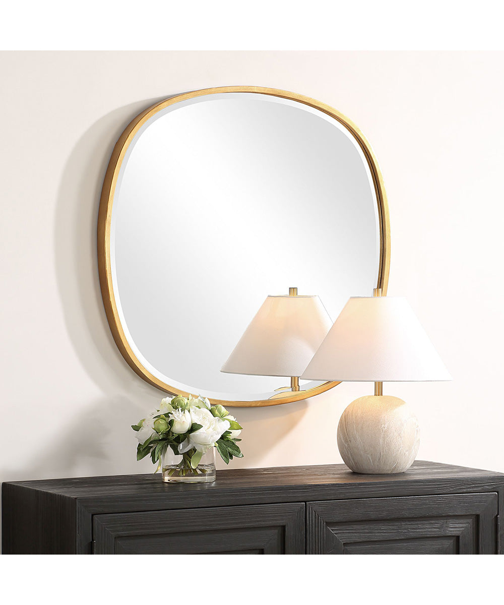 30x30" Wall Mirror with Gold Leaf