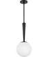 Izzy 1-Light Small Pendant in Black