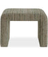 Waterfall Bench with Textured Green Upholstery