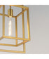 Gridline Single Pendant Natural Aged Brass