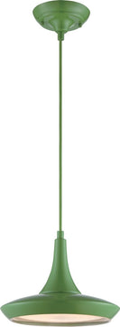 11"W Fantom 1-Light Pendant Green
