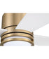Rhett 52" 4-Blade Indoor/Outdoor Ceiling Fan Damp Rated 1-Light Fan Satin Brass